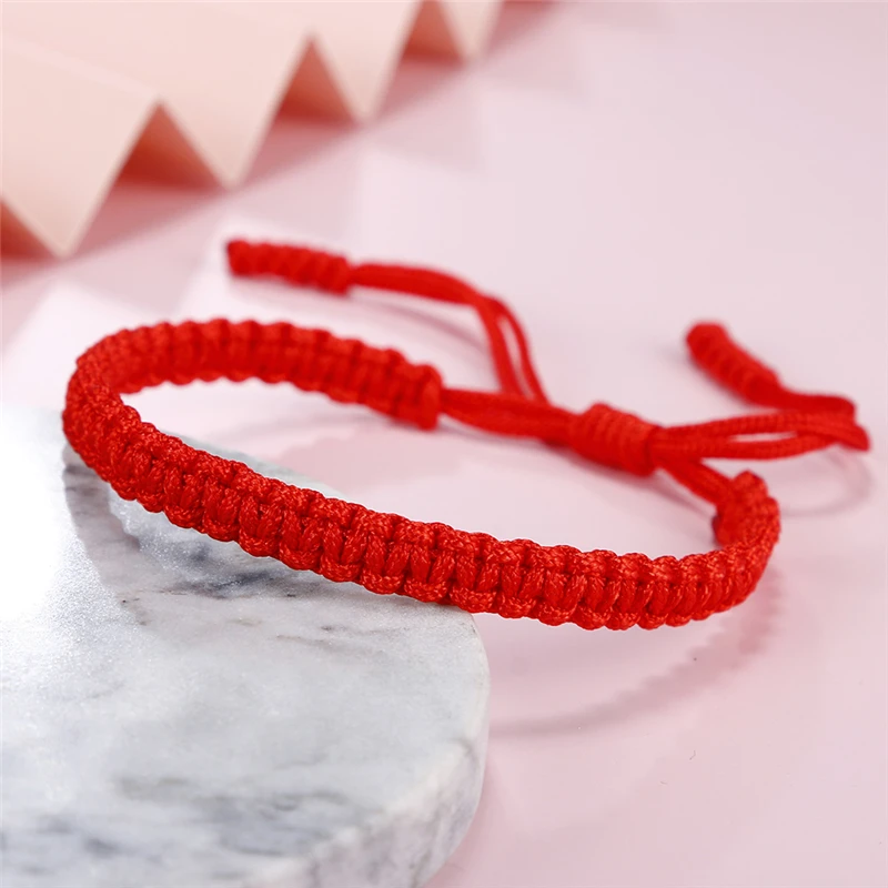 Tibetan Braided Couple Bracelet Lucky Red String Handwoven Knots Men Women Bracelets & Bangles Prayer Rope Best Friend Jewelry
