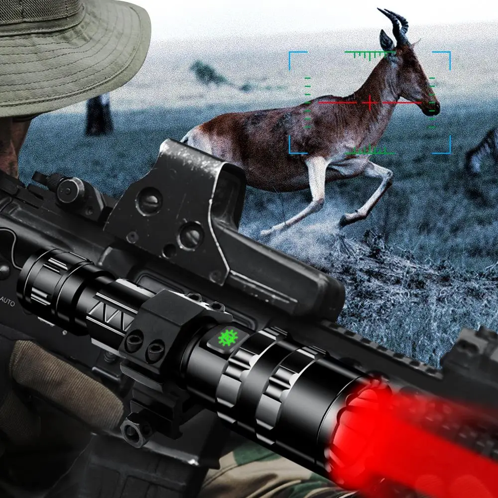 100000LM Ultra Bright Tactical Flashlight LED Scout L2 Hunting Fishing Light USB Rechargeable Waterproof Torch 5 Modes by 18650