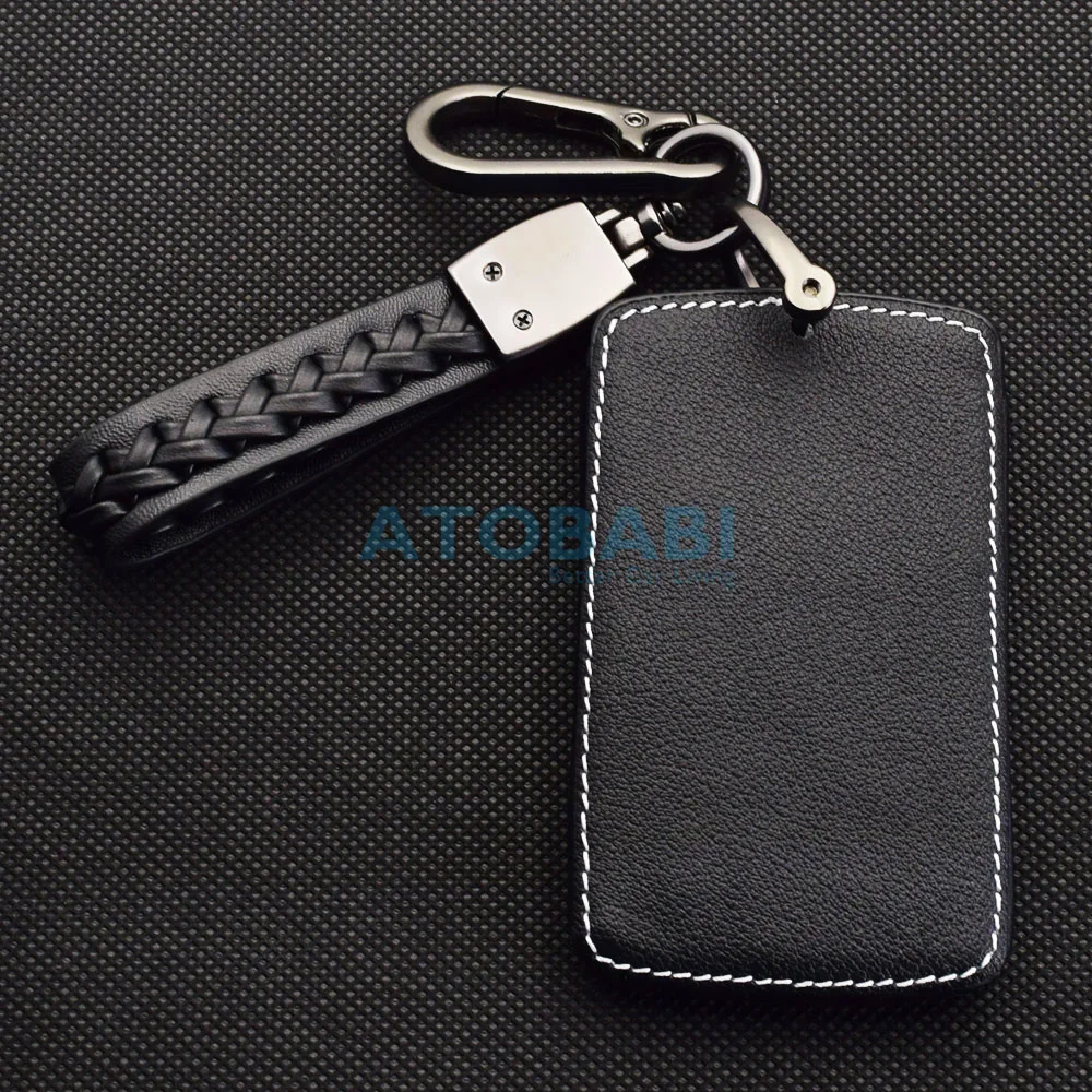 ATOBABI Leather Car Key Case For Renault Clio 4 Captur Fluence Megane 3 Scenic Laguna Koleos Symbol Smart Remote Protector Cover