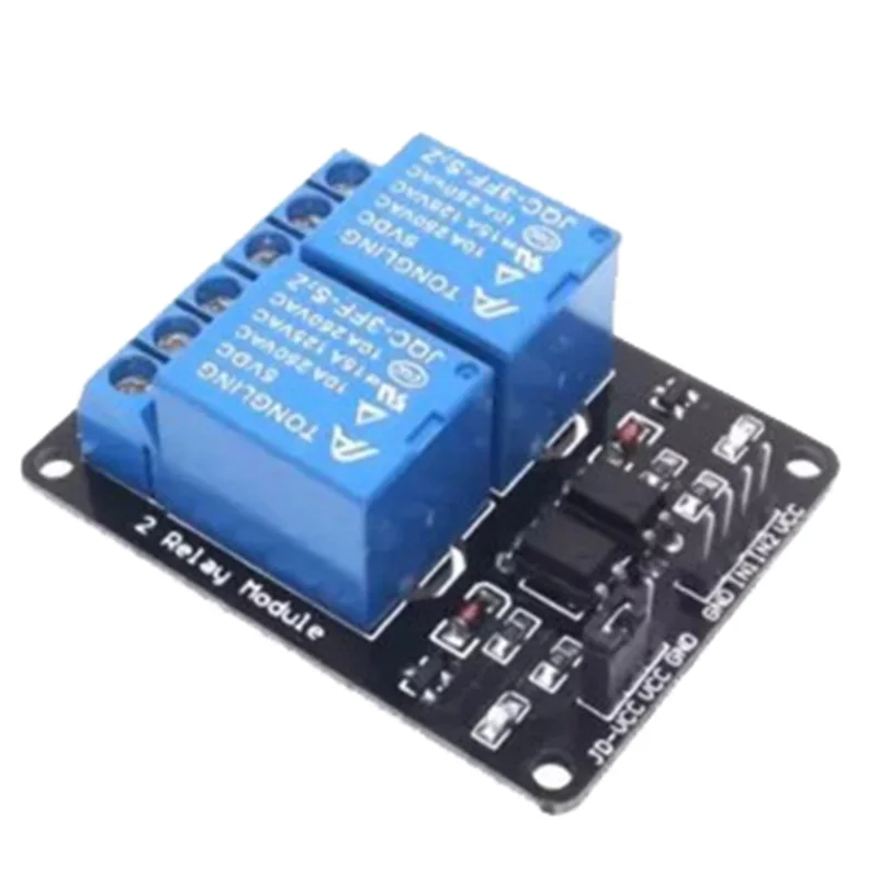 5V 2 Channel Relay Module With Optocoupler Relay Expansion Board Triggered 2-way Low Level Relay Module for Arduino