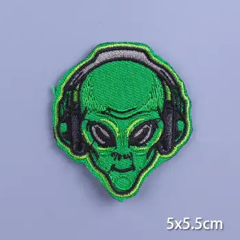 太空人星球圖案衣服貼片 外星人UFO圖案熨燙貼片 衣物熱熔貼片 衣服貼片 10 最佳銷售 外星人補丁 - №1