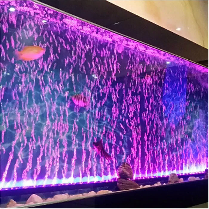 Aquarium LED light Air Bubble Aquarium Lamp Underwater Submersible Fish Tank Light Color Changing Making Oxygen Accessories