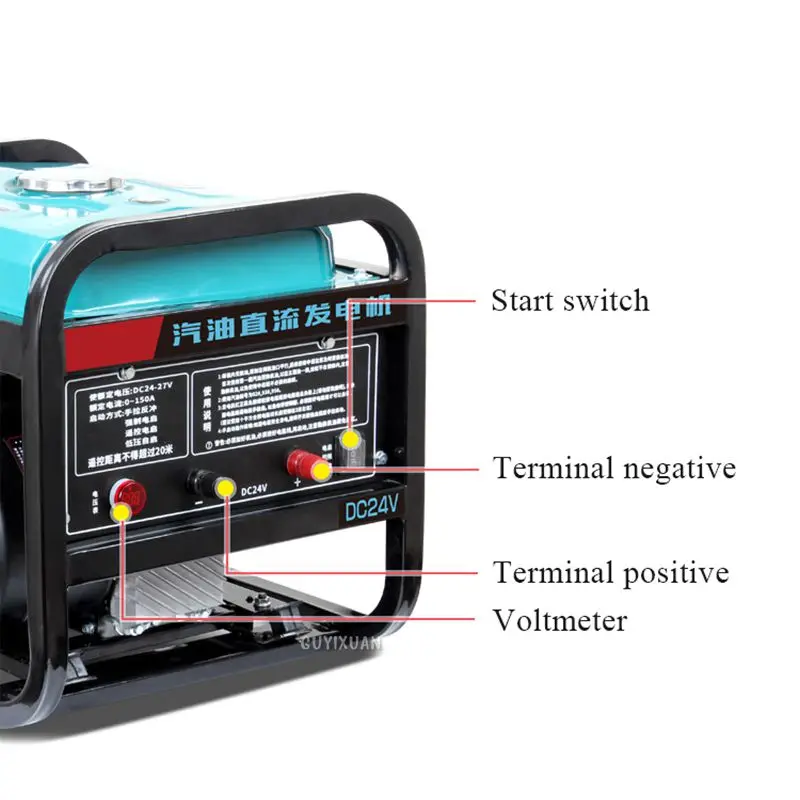 24v volt parking air conditioner gasoline generator small silent DC truck frequency conversion self start stop diesel vehicle