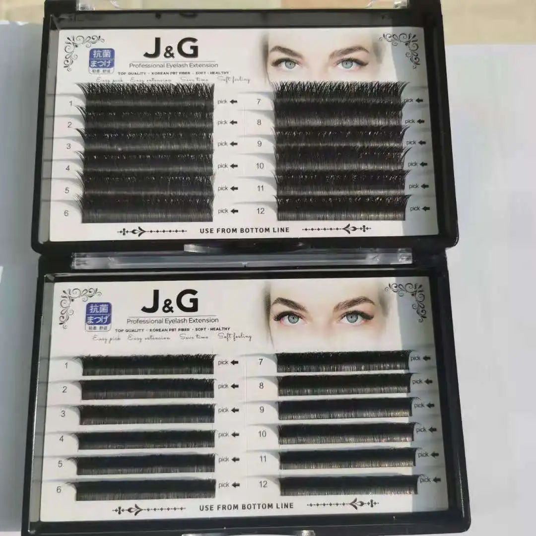 V-Flat Ellipse Lashes Individual Eyelash Extension 0.15 C 8-12mm Matte Split Tips Ellipse Soft Flat Shape