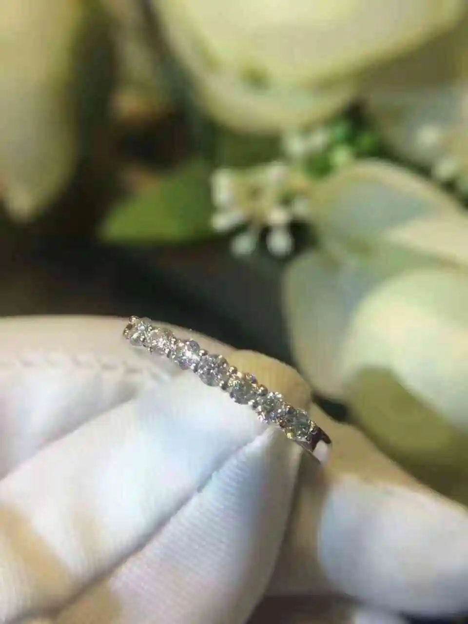 Eternity Lab Diamond Ring 925 sterling silver Jewelry Engagement Wedding band Rings for Women Bridal Statement Party accessory
