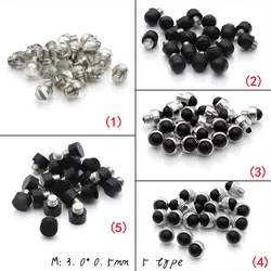 5 Styles 2 Sizes 200pcs/Box Scissors Silencer Stopper Parts Scissors Rubber Silencer Stopper Parts