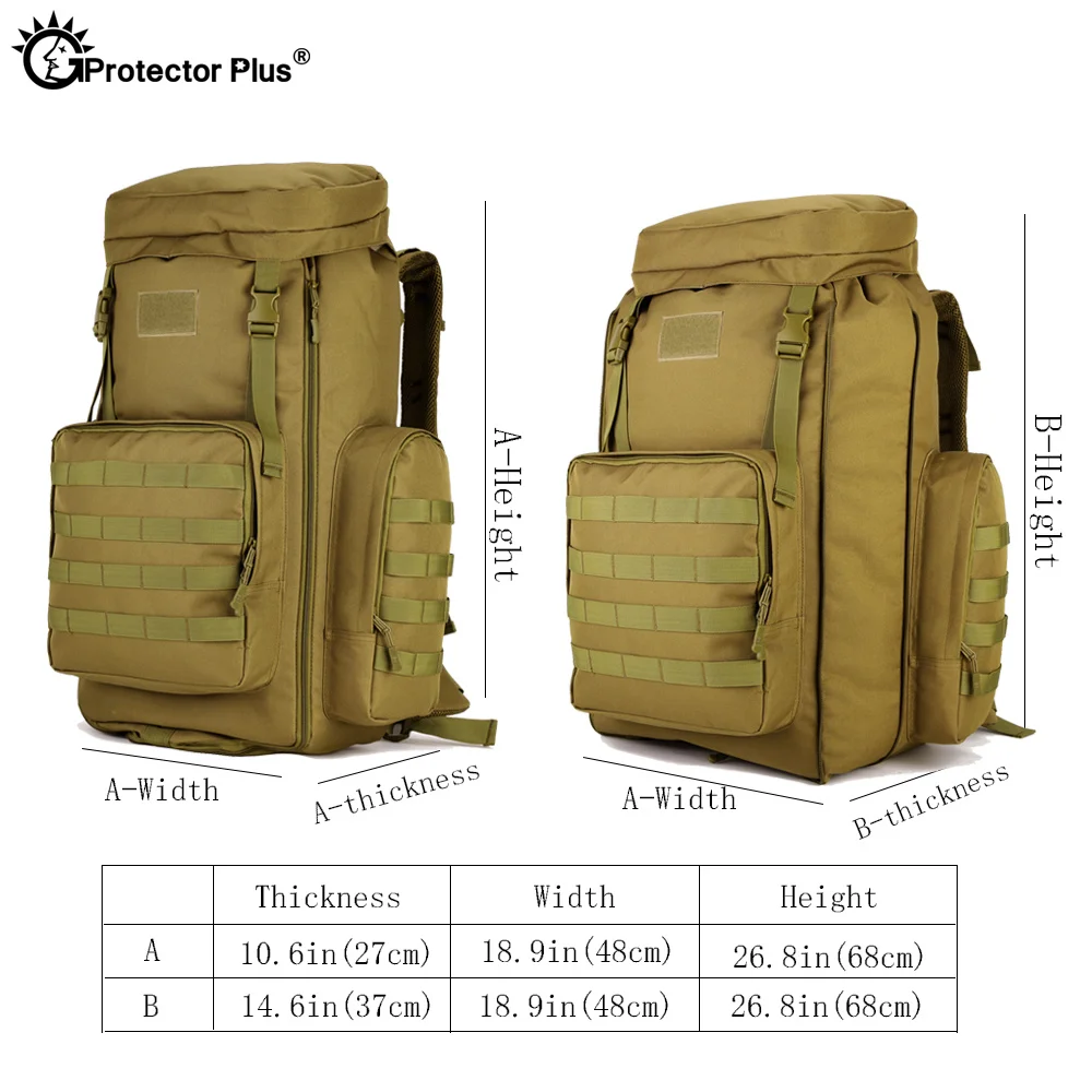 PROTECTOR PLUS 70L-85L Tactical Backpack Hunters Backpack Unisex Field Bag CS CF Game Durable Outdoor Travel - AliExpress 18 PROTECTOR PLUS 70L-85L Tactical Backpack Hunters Backpack Unisex Field Bag CS CF Game Durable Outdoor Travel - AliExpress 18
