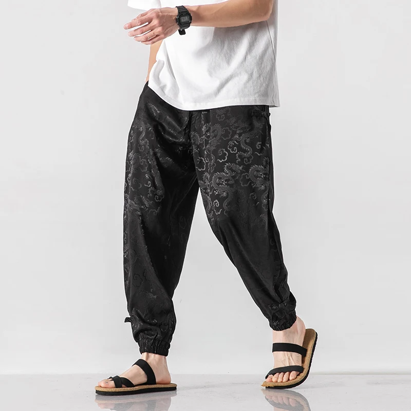 

Harajuku Style Men‘s Harem Pants Spring Summer Jogging Trousers Man 2024 Vintage Loose Casual Sweatpants Male Large Size 5XL