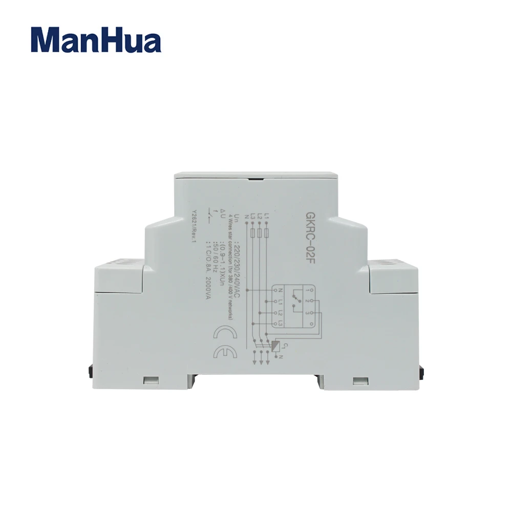 ManHua Three Phase Four Wire GKRC-02F Voltage Monitoring Phase Sequence Device Monitor Relay