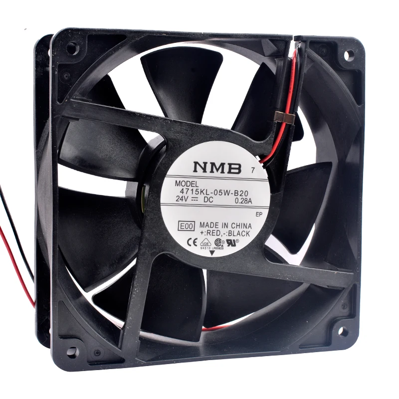 

4715L-05W-B20 12cm 120mm 120x120x38mm DC24V 0.28A 2 lines Double ball low noise frequency converter cooling fan