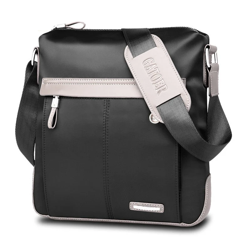 New Waterproof Wear-resistant Men's Shoulder Messenger Bag With USB Interface Multi-function Outdoor Casual Travel Student Bag