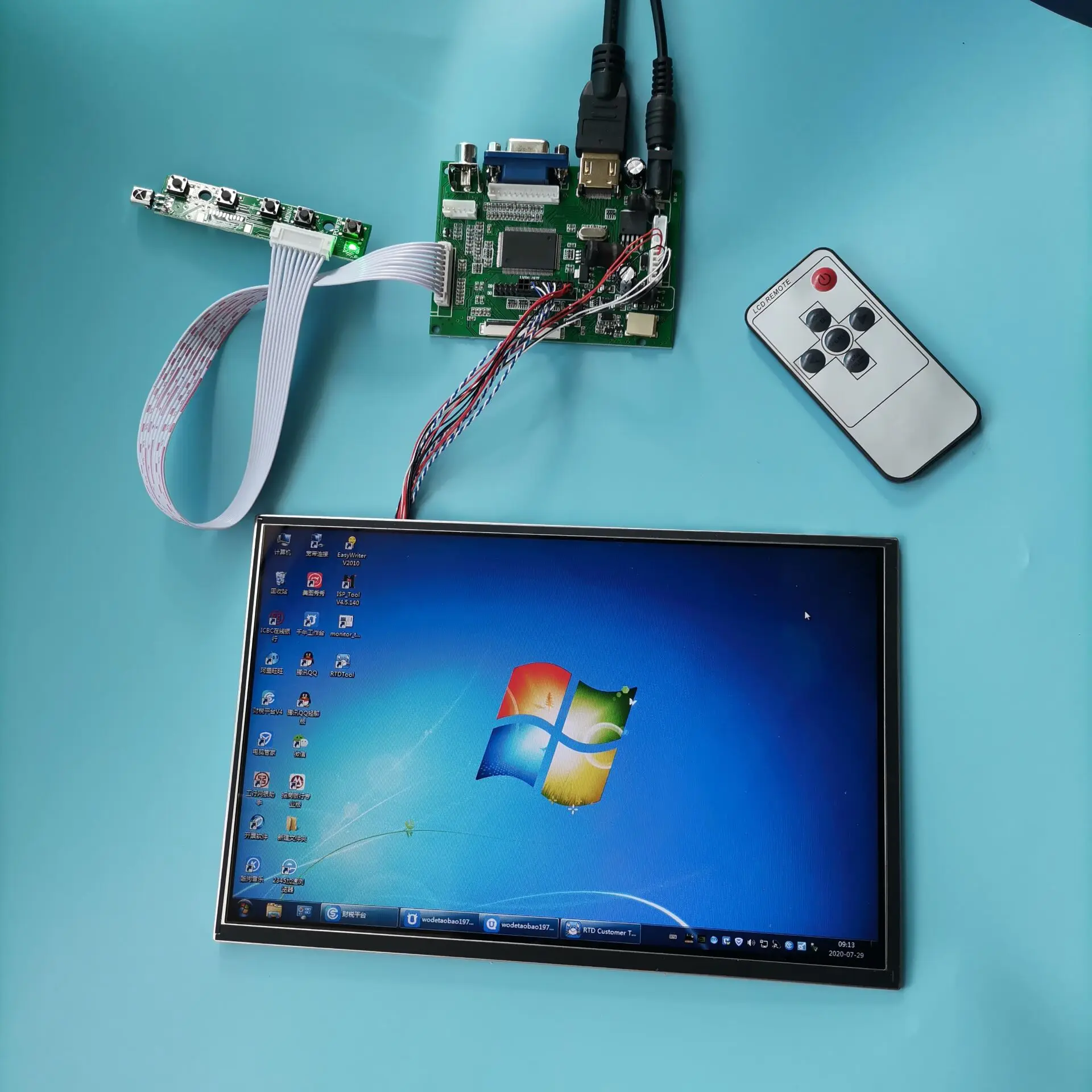 kit Work for LP156WH2 TL 1366×768 15.6" remote Controller Board kit LCD Screen LED HDMI-compatible VGA 2AV panel display