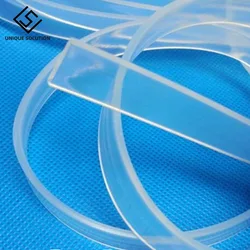 1meter 5X20mm 2mm3mm4mm5mm Food Grade Silicone Rubber Strip Transparent Rubber Sealing Strip