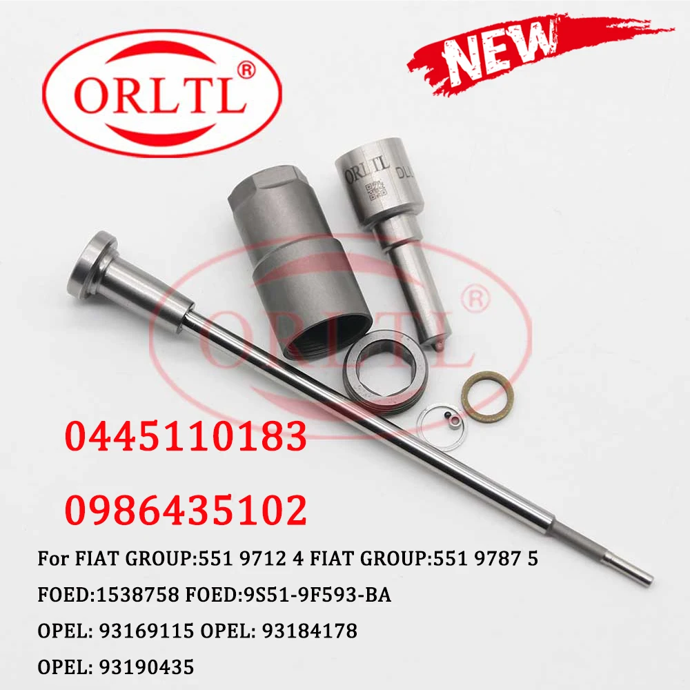 

Diesel Injector Repair Kits F00ZC99042 Nozzle DLLA150P1437 0 433 171 889 Valve F00VC01334 for FIAT 0 445 110 183 0986435102