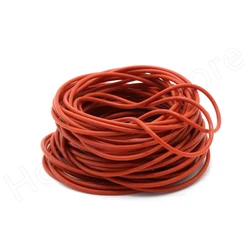 Food Grade VMQ O-Ring Washer OD 40-80mm Red Silicone Ring Gasket CS 4mm Waterproof And Insulated