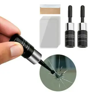 Wholesale 2pc/set Nano Glass Crack Repair Tools Kit Car Windshield Mobile Phone Screen Crack Repair Liquid