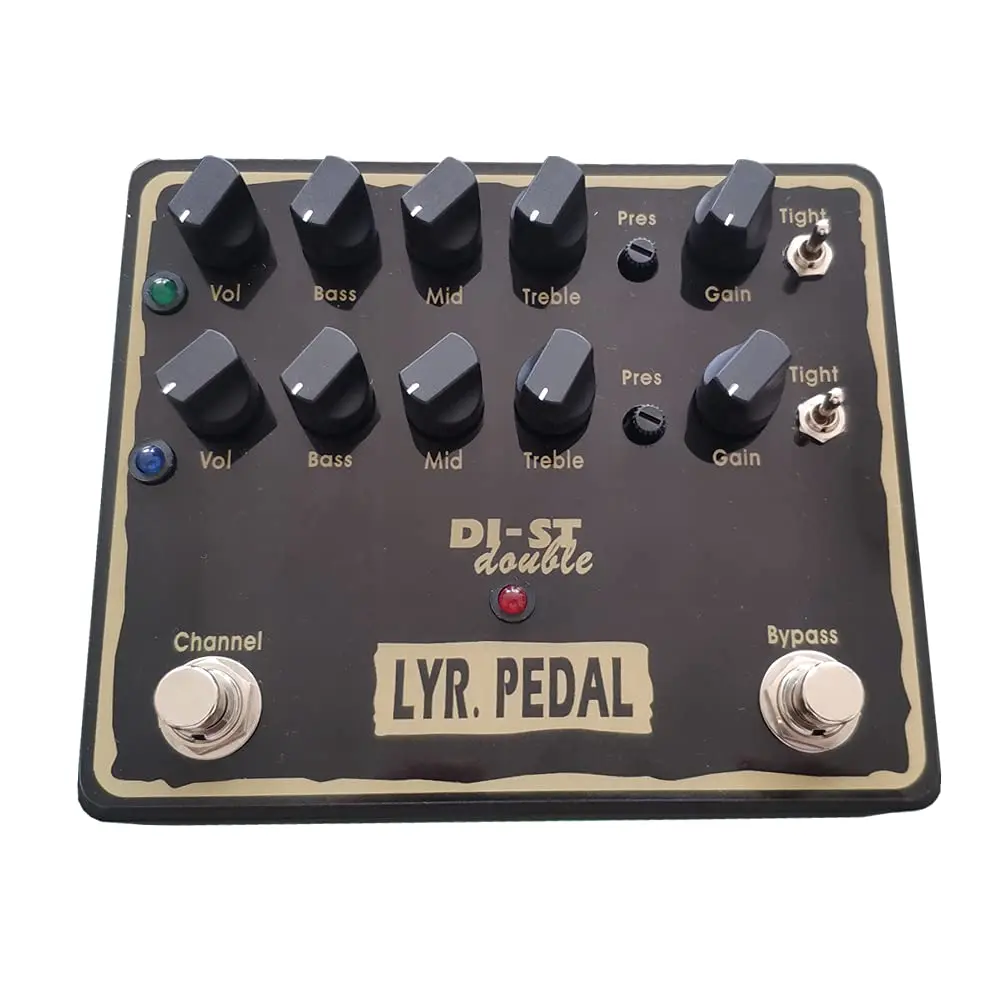 LYR PEDALS ly rock ,Guitar distortion effect pedal,heavy distortion pedal ,FREDMAN classic  effect pedal,black,True bypass