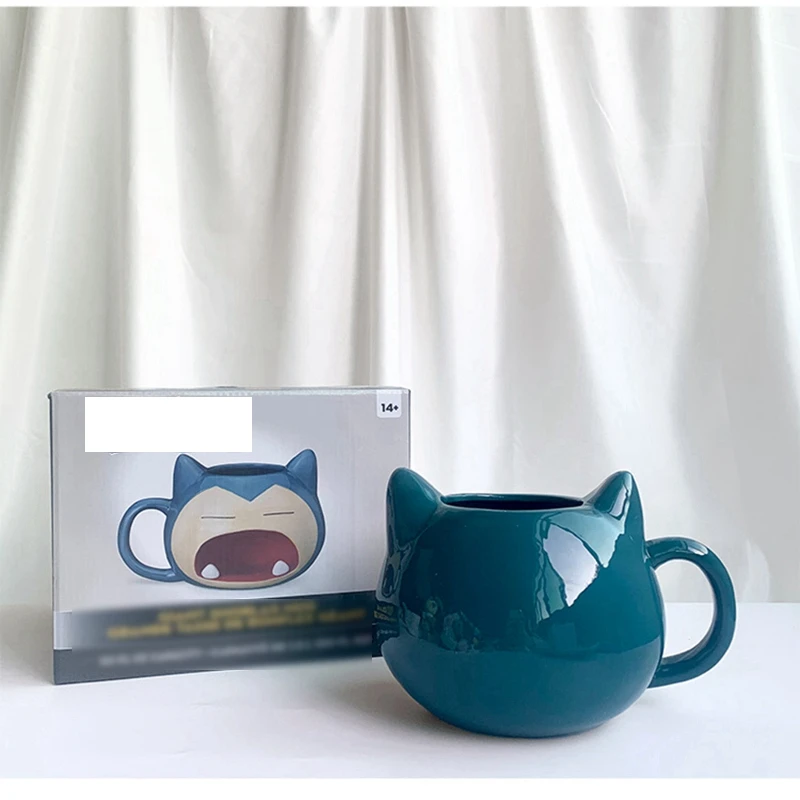 2021 New Pre-Sale Cartoon Animal Face Anime Ceramic Mug Milk Tea Drink 901-1000ml Large Capacity Gifts For Boys And Girls