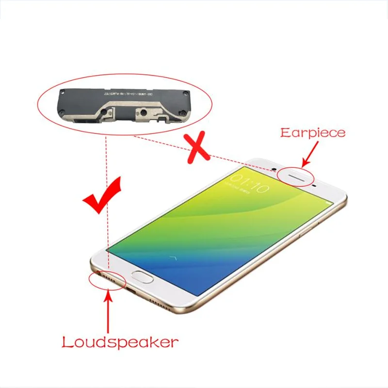 Loudspeaker bottom Loud Speaker Sound Buzzer Ringer Flex Cable For Huawei Honor X7 X7A X8 X8A 50 60 70 Pro