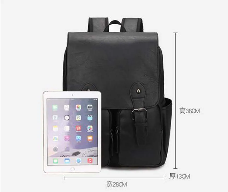 Wholesale Hot Sale New Men High Quality Leather Backpack Multifunction Laptop Bag Large Capacity Travel Shoulder Bags School Bag