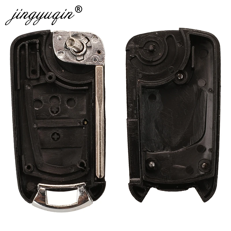 jingyuqin 2Buttons Modified Flip Car Remote Key Shell For Vauxhall Opel Astra Zafira Vectra Omega HU100/HU46/HU43/YM28 Key Case