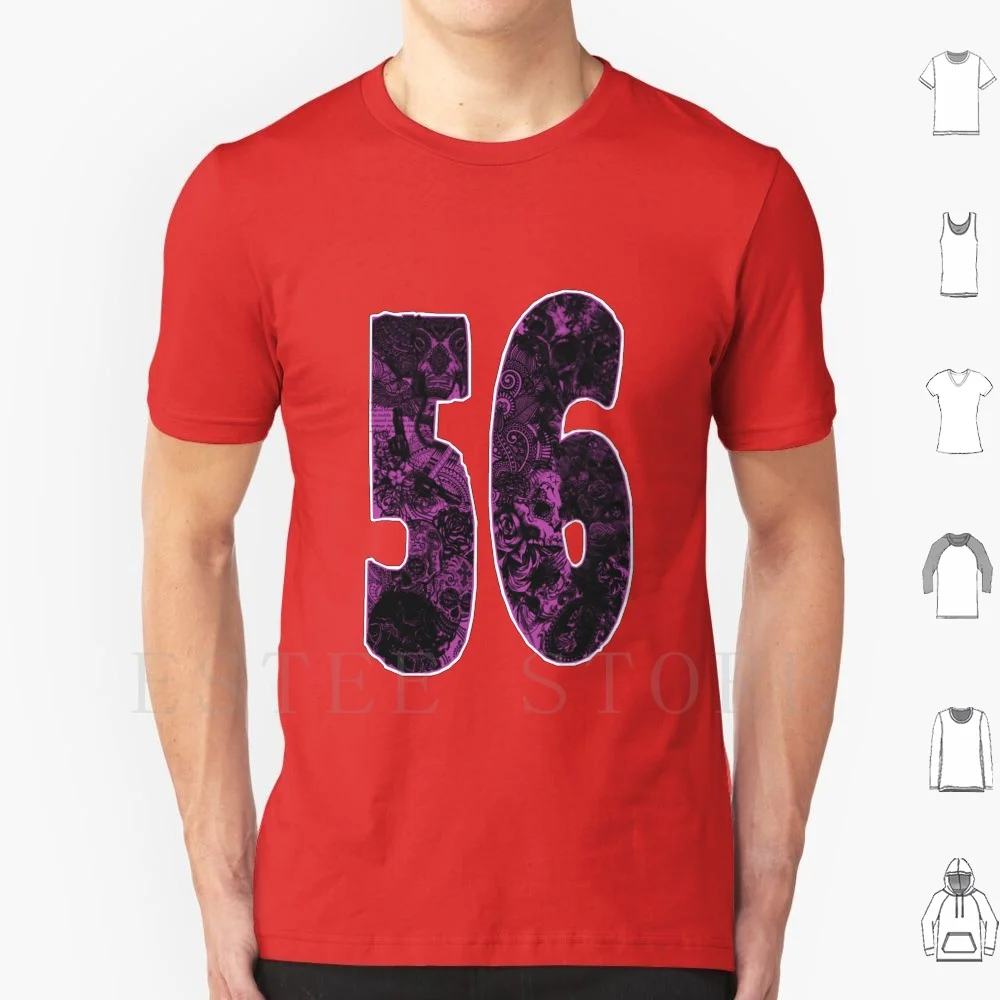 56 Fifty Six T Shirt Men Cotton 6xl Dressrosastore 56 Fiftysix Sixnine Tattoos Tattoo Number Numbers Tattoosnumber Purple