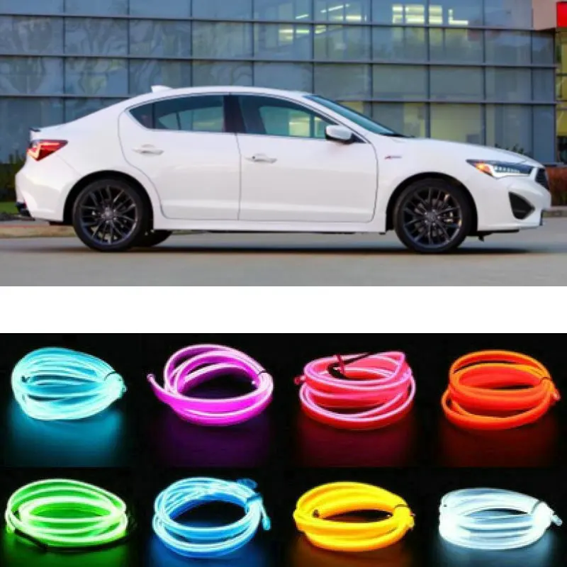 

5m el Atmosphere Lamp Interior Mood Lighting For Acura ILX MDX NSX RDX RLX TLX integra legend rsx slx TL tsx zdx