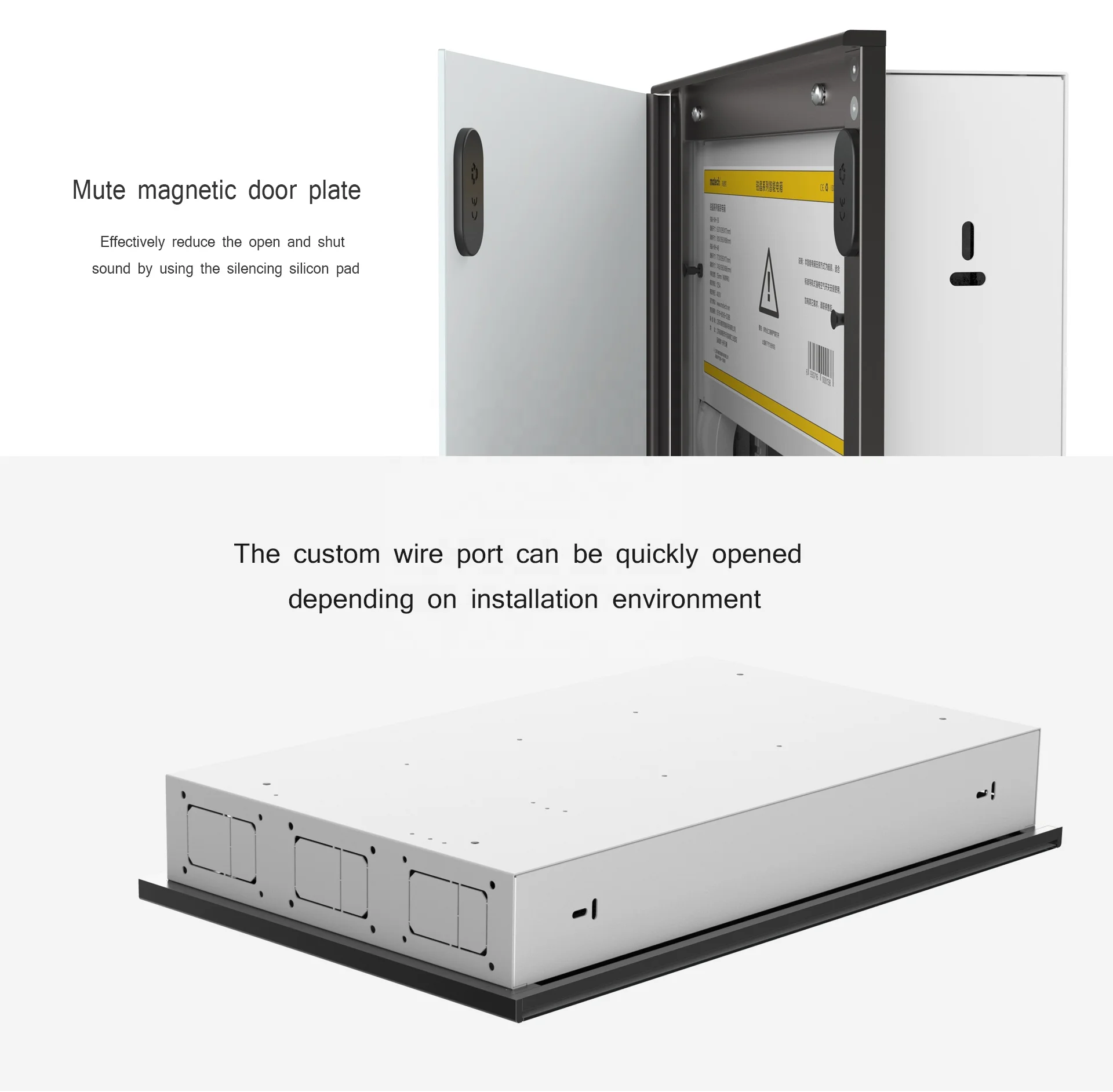 Matech WH-36 36P 54P 3row metal distribution box cabinet db breaker  box electric wiring box for intelligent breakers and module