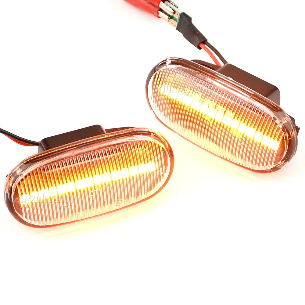 1 Pair Side Marker Light For Honda Accord Civic CRX Prelude S2000 Del Sol Fit Integra LED Turn Signal Lamp Dynamic Indicator