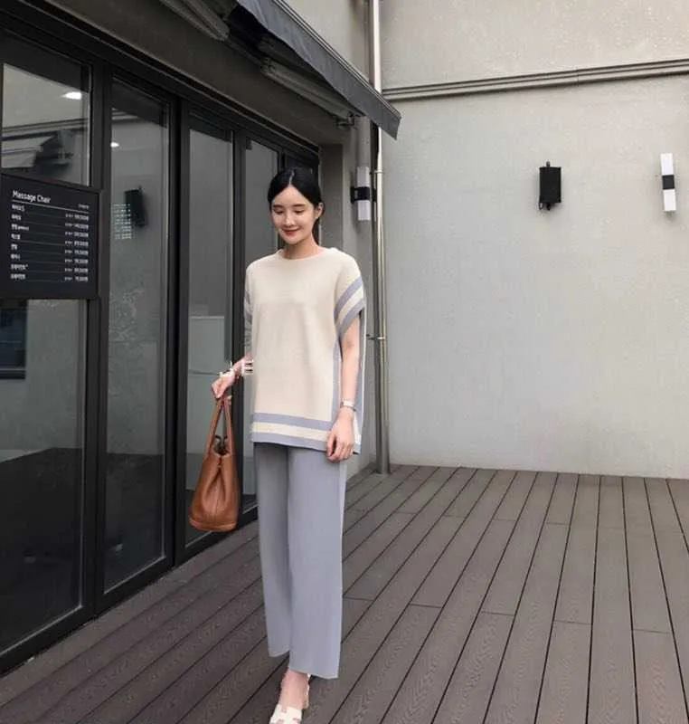 2 Piece Sets Womens Outfits Spring Blouse Women Shirt Long Sleeve High Waist Pants Wide Leg Womens Trousers Two Piece Set Office