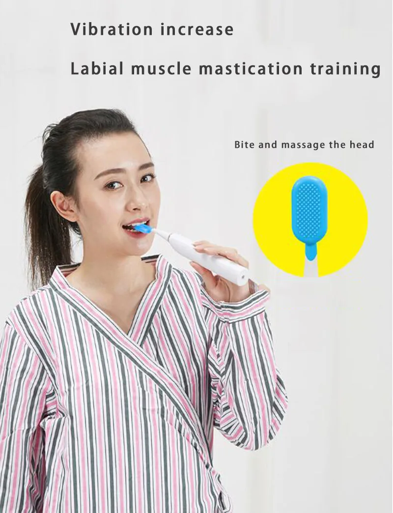 Motor tongue muscle recovery device tongue suction device stroke hemiplegia speech dysphagia stretch massage mouth muscle traine