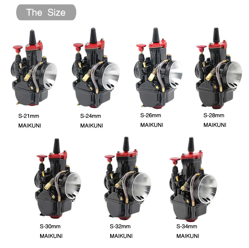 SCL MOTOS 1PC 21 24 26 28 30 32 34mm PWK MAIKUNI Motorcycle Motorbike Carburetor Carburador Carb For 4T Engine 50-250 cc