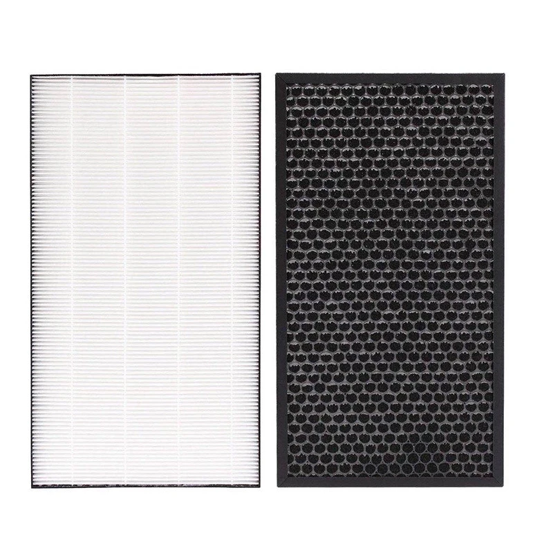 Filtro purificador de aire, carbón activado para KC-D70 afilada, KC-E70, KC-F70, KC-700Y7, KC-D60E, 430x235mm, 1 Juego (2 uds.)