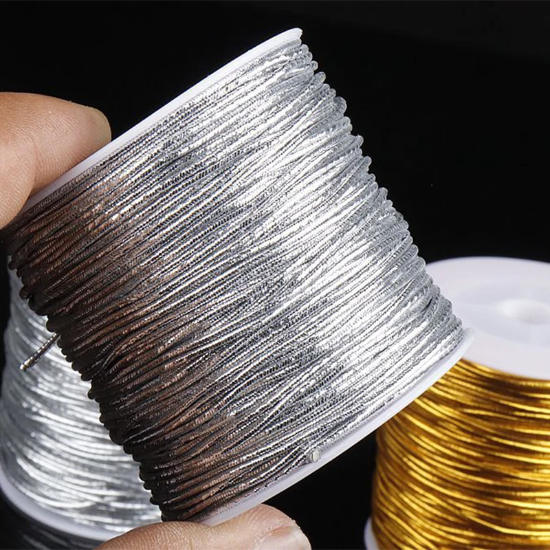 Rope Gold Silver Elastic Line Cord String Strap DIY Jewelry Making Bracelet Home DIY Sewing Accessories Gift Packaging