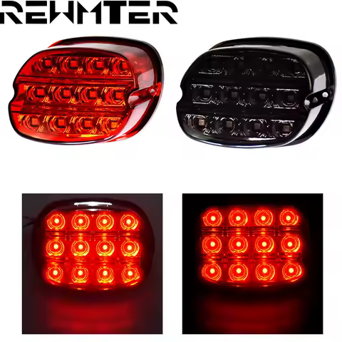 Motorcycle LED Brake Tail Light License Plate Lamp For Harley Sportster 883 1200 XL Touring Road Electra Glide FLHT FLHTCI Dyna