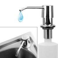 300ml Kitchen Sink Soap Dispenser for Bathroom and Kitchen Liquid Soap organizer Built-in Lotion Pump Plastic Liquid Soap Bottle