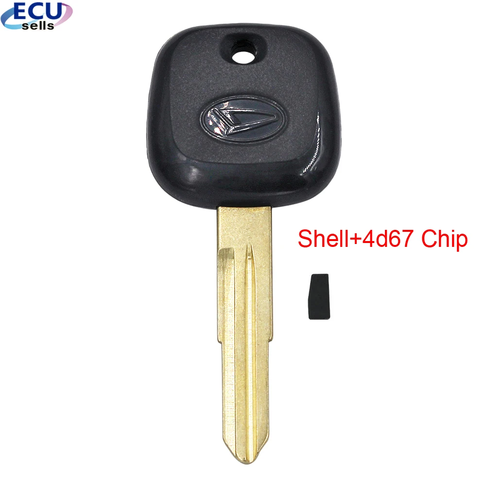 Пустой брелок для транспондера Ecusells для Daihatsu Charade Copen Cuore Feroza Sirion Terios YRV с чипом 4D67 Пустой брелок для транспондера Ecusells для Daihatsu Charade Copen Cuore Feroza Sirion Terios YRV с чипом 4D67
