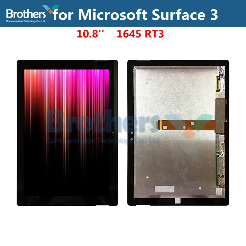 Exposição do Lcd para Microsoft Surface Tela Táctil Substituição do Conjunto 1645 Rt3 108”