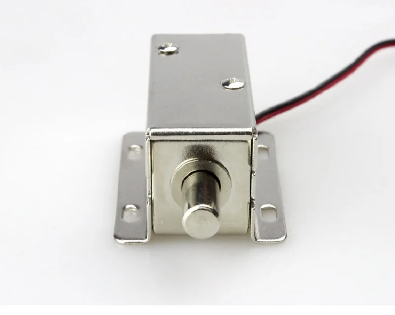 DC 12V 24V Electronic Small Cabinet Lock Drawer Round Spring Bolt Solenoid Latch