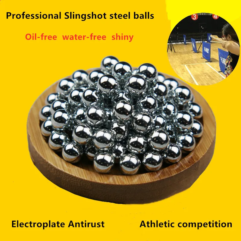 1kg Slingshot ammo hitting steel balls 6.35mm 7mm 8mm 9mm 10mm 11mm 12mm outdoor Hunting catapult bearing ball bead electroplate