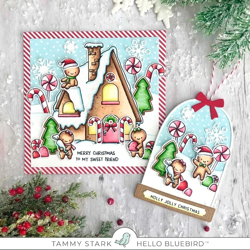 Monkey Snow Globe Builde Metal Cutting Dies Stencil per fai da te Scrapbooking Album fotografico goffratura decorativa carte di carta fai da te