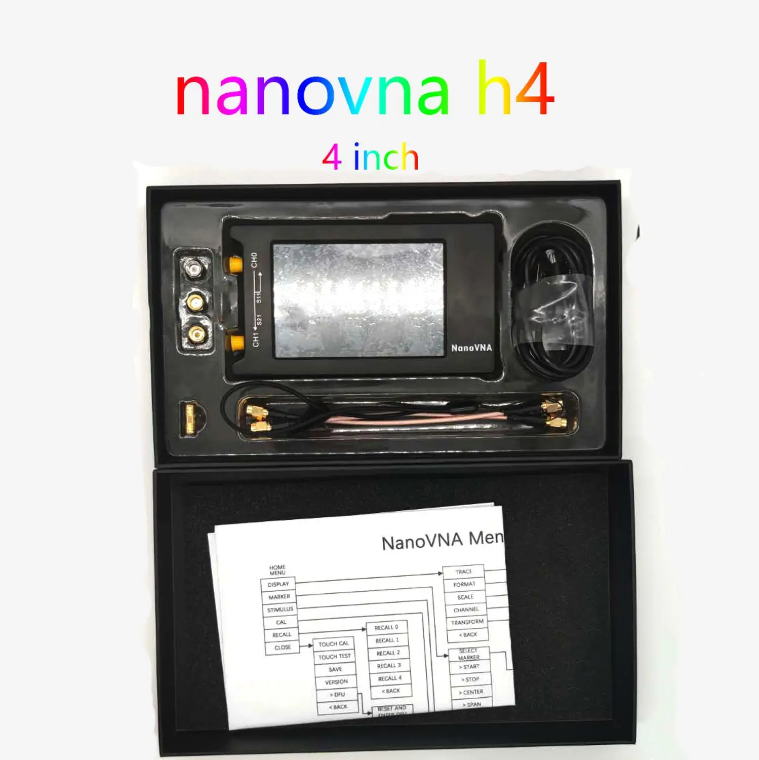 2023 New  NanoVNA H4 4 inch MicroSD  Vector Network Analyzer Antenna Analyzer Shortwave MF HF VHF UHF Talent