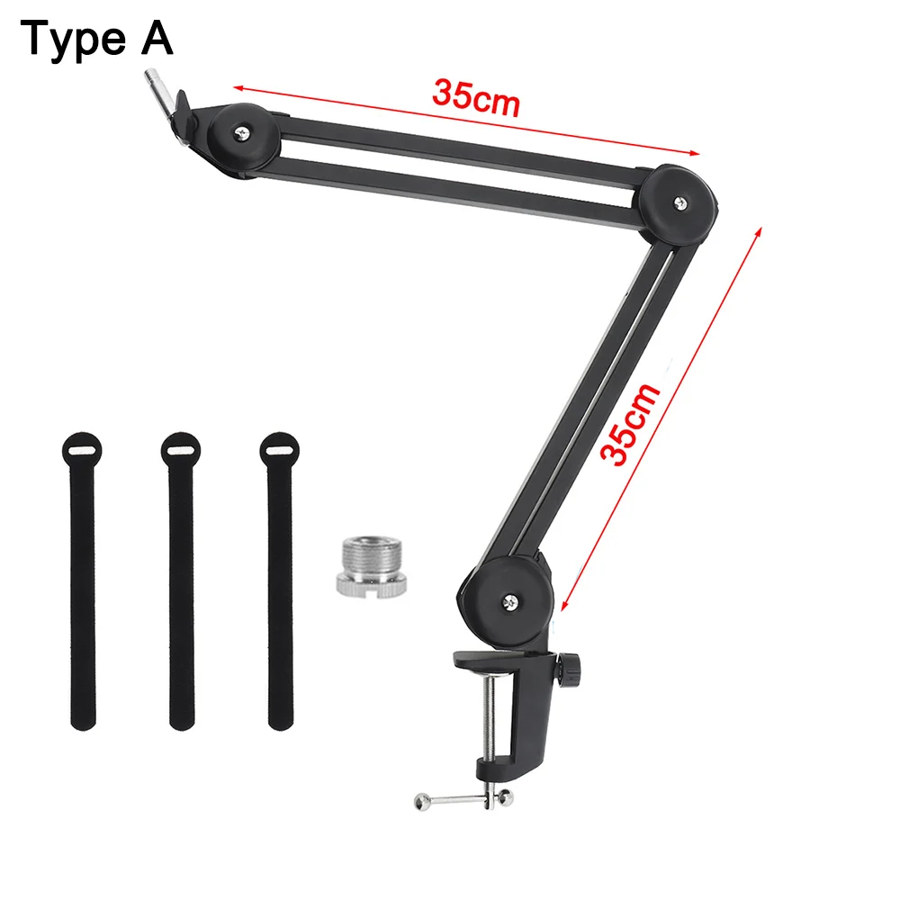 Top! Microphone Boom Arm Stand Heavy Duty Cantilever Bracket Tripod Adjustable Suspension Scissor Spring Built-in Mic Stand