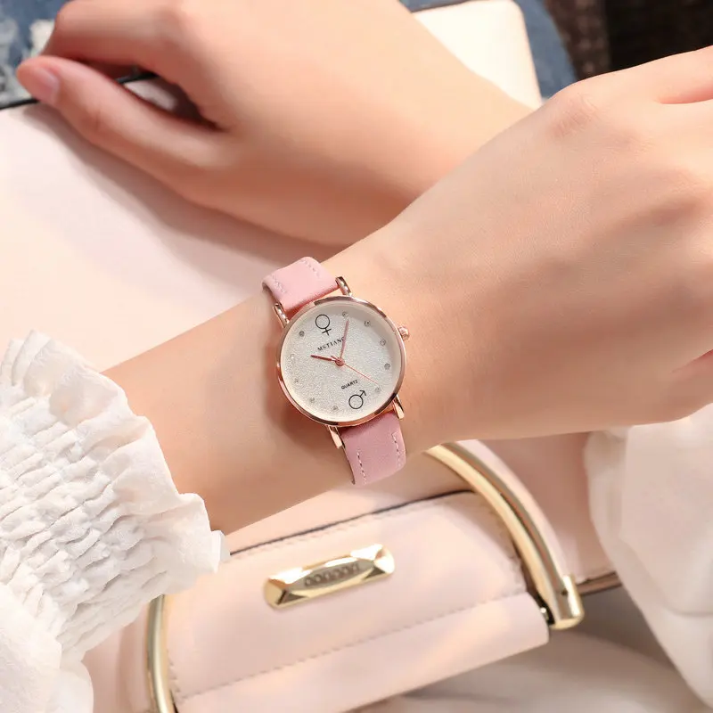 Casual Women Romantic Starry Sky Wrist Watch Leather Rhinestone Designer Ladies Clock Simple Dress Nice Montre Femme Wristwatch