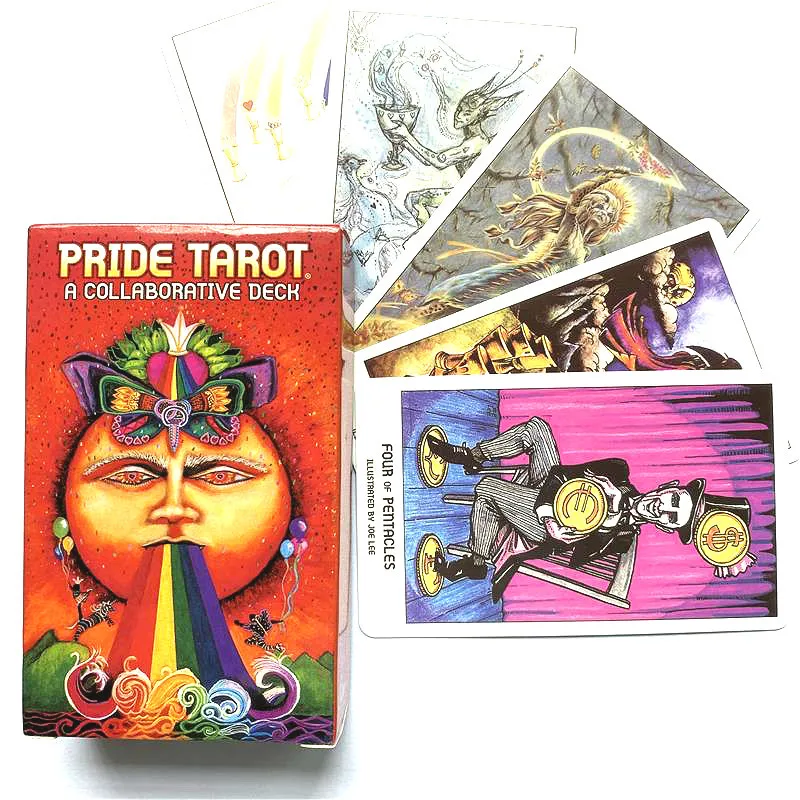 Pride Tarot การ์ด PDF คู่มือภาษาอังกฤษ Board เกมสำหรับผู้หญิงครอบครัวเล่นเกมการ์ด