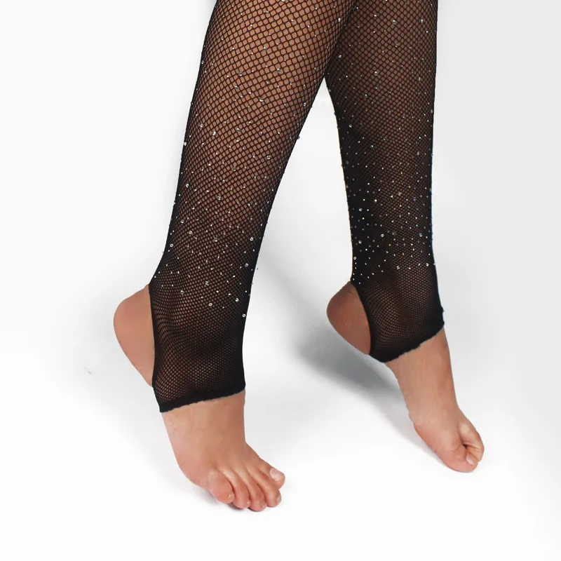 New Fashion Women Rhinestones Fishnet Pantyhose Women Body Stockings for Women Sexy Tights