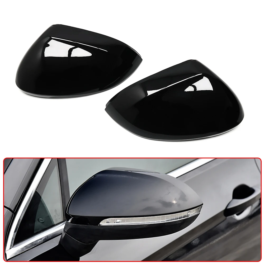 Gloss Black Side Wing Rear View Rearview Mirror Cover Case Caps Accessories For VW Volkswagen Passat B8 Variant Arteon 2015-2020