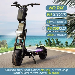 FLJ K6 6000W 13inch Fat Wheel Electric Scooter