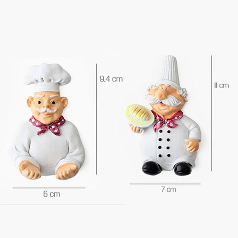 Cartoon Chef Plug Holder Power Cord Socket Hanger Organizer Wall Hanging Hook Resin Kitchen Hooks Gadgets Self Adhesive Creative