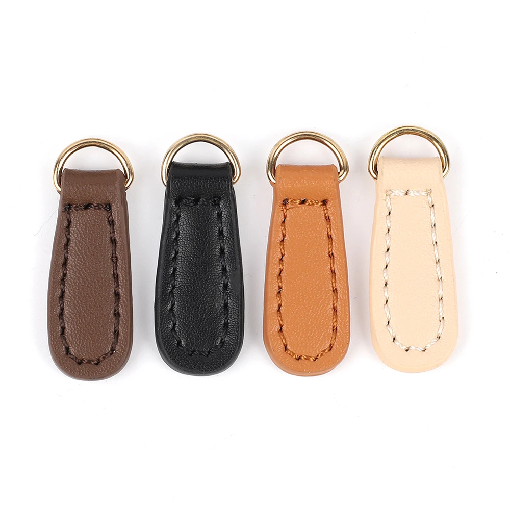 5pcs Luggage Side Clamp Leather Buckle Tabs Shoulder Bag Strap Hang Hook DIY Zipper Puller Manual Purse Accessories